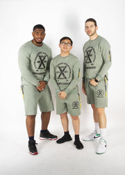 GMC Green Shorts Set